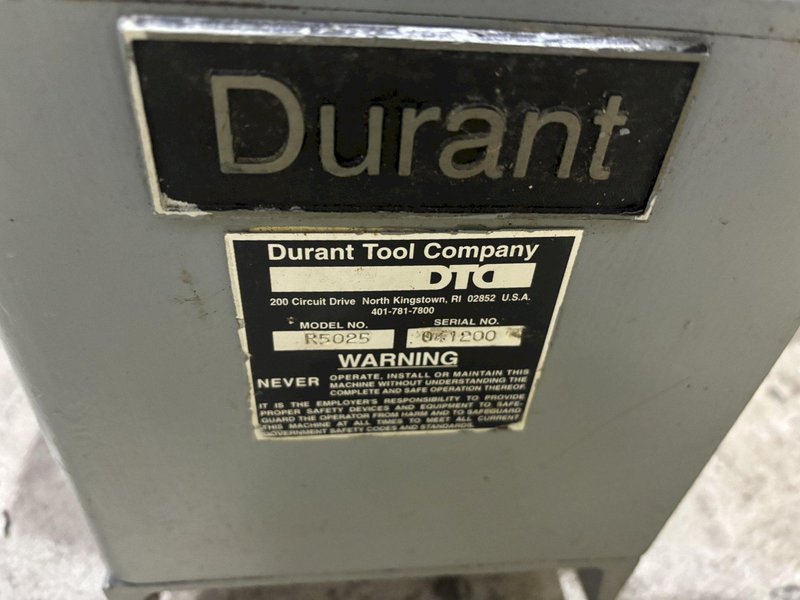 5,000 LBS X 48" DURANT MODEL #R5025-48 HORIZONTAL PALLETIZER COIL DE-COILER: STOCK #21946
