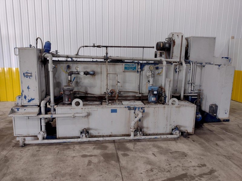24" X 12" X 3 STAGE RANSOHOFF MODEL SURECLEAN MESH BELT CONVEYOR PARTS WASHER. STOCK # 0237725