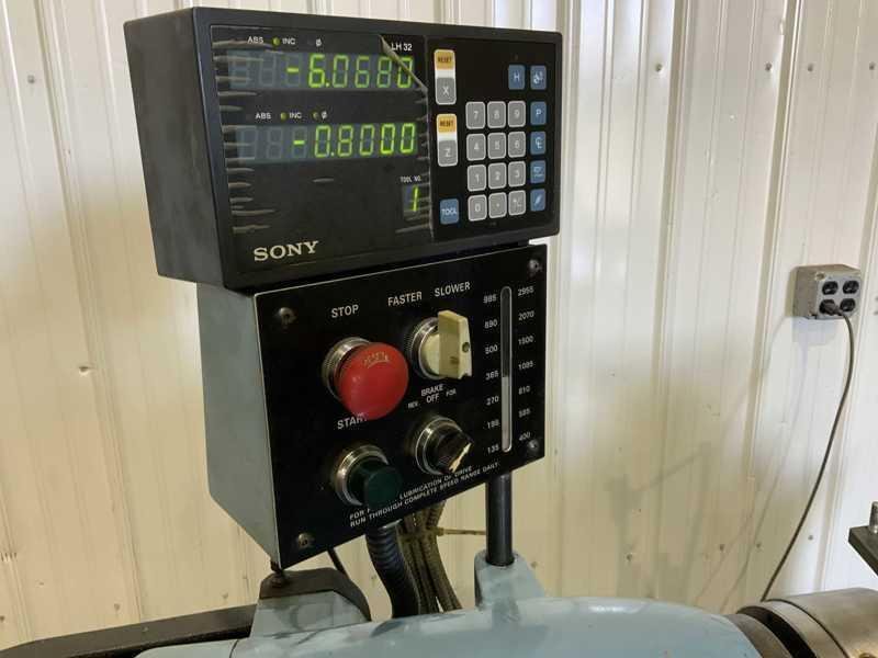 11" X 18" SHARP MODEL #H1118 PRECISION LATHE W/ ENGLISH &amp; METRIC: STOCK #23758