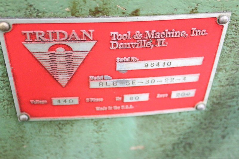 45 TON TRIDAN MODEL #RLB45E-30-22-4 FIN PRESS LINE: STOCK #69992