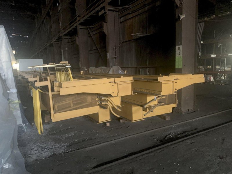 70 TON X 74'9" WHITING 8 WHEEL OVERHEAD BRIDGE CRANE WITH 35 TON AUXILIARY: STOCK 13212