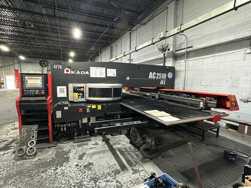 22 Ton Amada AC2510NT CNC Turret Punch, 2008