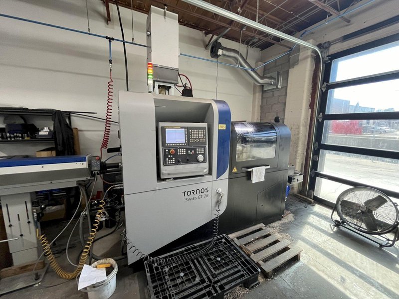 2022 TORNOS SWISS GT 26/6 CNC Lathe - 10,000 RPM Spindle Speed