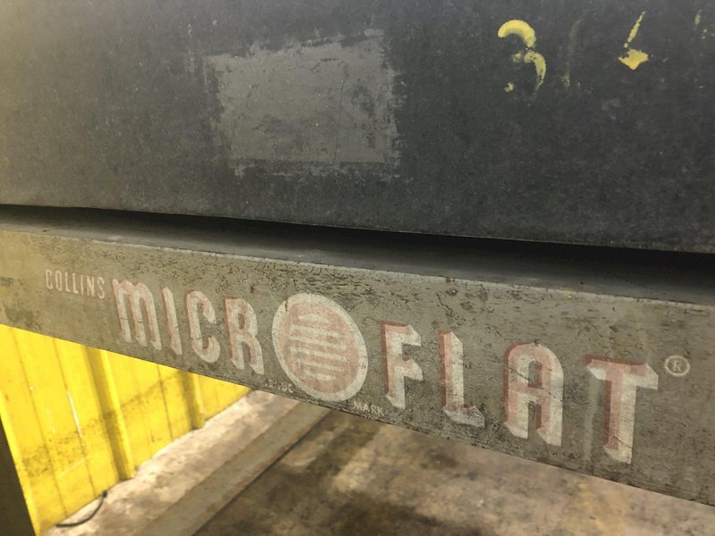36" x 48" x 5.75" COLLINS MICROFLAT BLACK SURFACE PLATE GRANITE TABLE: STOCK #18002