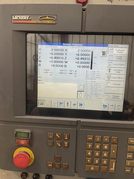 5" OLYMPIA H50X60 CNC TABLE TYPE HORIZONTAL BORING MILL. STOCK # 1219825