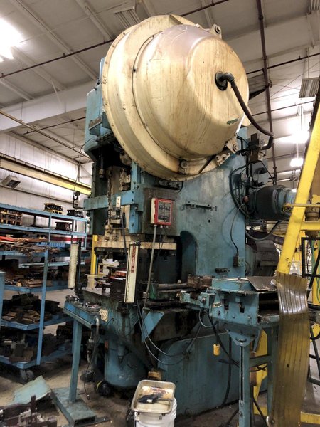 110 TON BLISS MODEL #C-110 OBI PRESS, 8" STROKE. STOCK #0950121