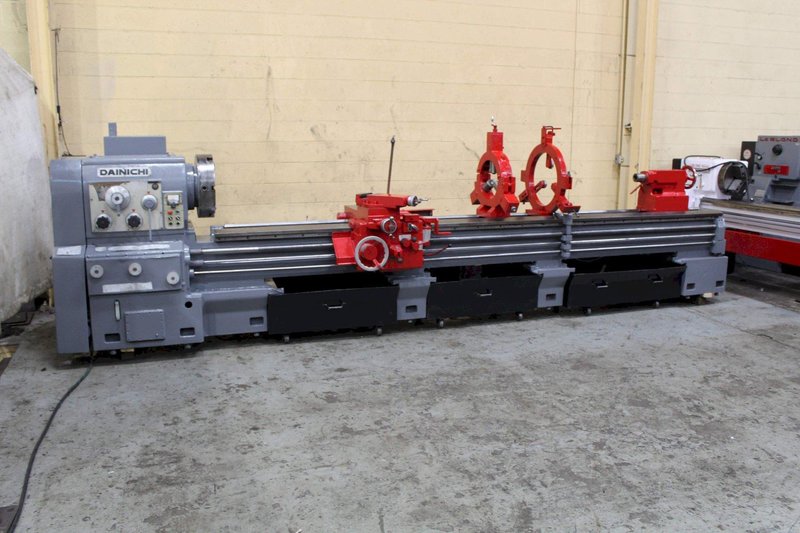 24" X 164" DAINICHI GAP BED ENGINE LATHE: STOCK # 73049