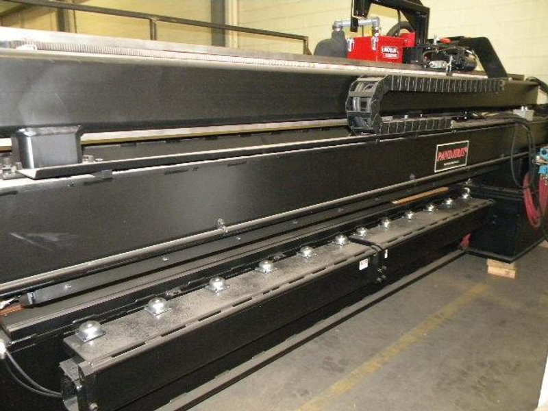 120" X 3/8" PANDJIRIS MODEL 120I-50 SEAM WELDER WITH LINCOLN POWERWAVE: STOCK # 71485