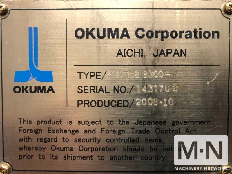 Okuma MULTUS B300-W CNC Multi-Tasking Turning Center