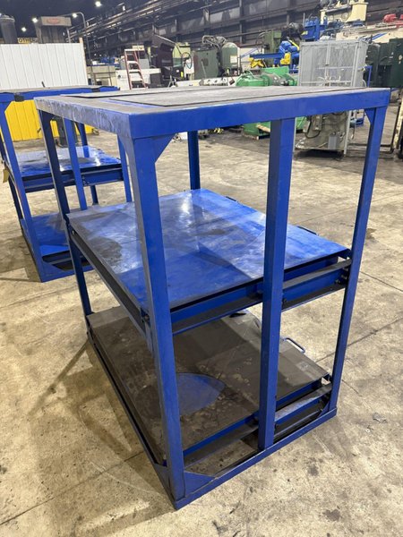 (4) 1,000 LB CAPACITY DIE RACKS W/ SLIDING SHELVES: YOBRO #24478