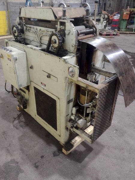 8.25" X .010" PERFECTO MODEL #S170817 17 ROLL POWERED PRECISION COIL STRIP STRAIGHTENER: STOCK #19253