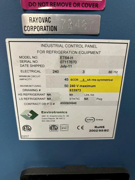 ENVIROTRONICS ET64-H | Environmental Chambers