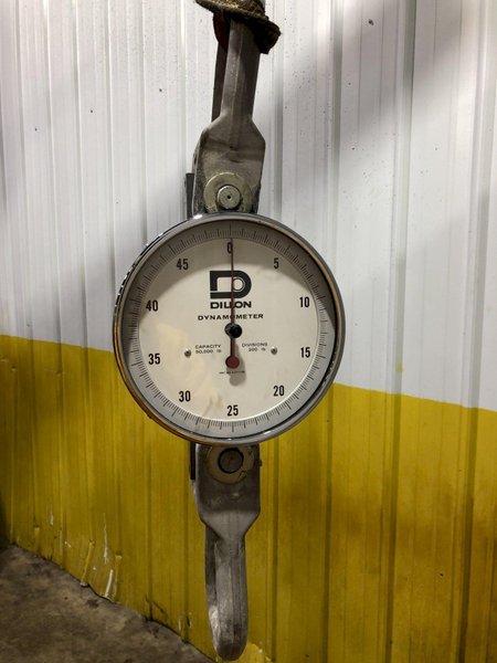 50,000 LBS X 10" DILLON AP SERIES DYNAMOMETER CRANE SCALE: STOCK #17244