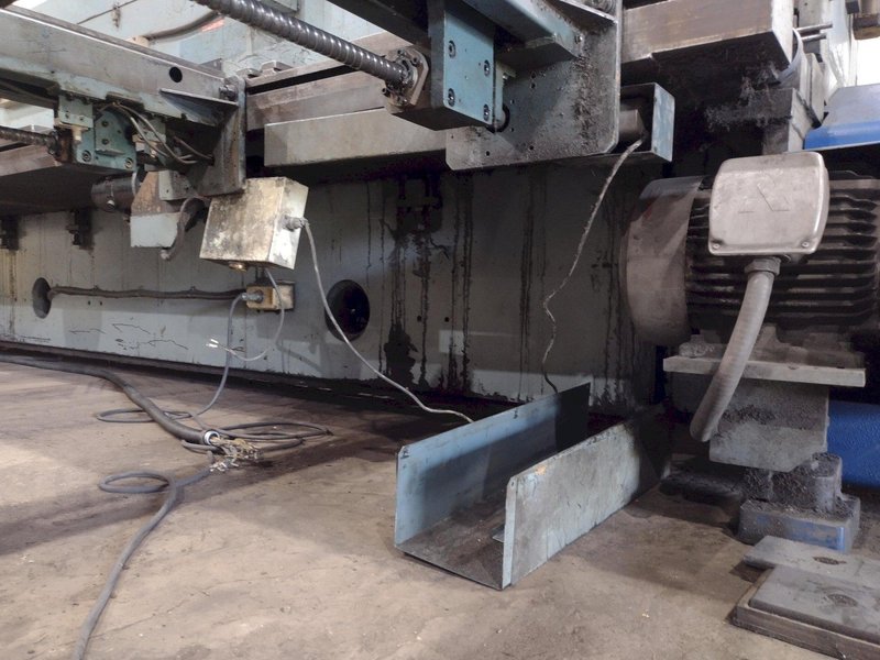 13' x 1/4" AMADA MODEL #M-4065 MECHANICAL POWER SQUARING SHEAR, FRONT GUAGING, CONVEYOR &amp; STACKER: STOCK #19272
