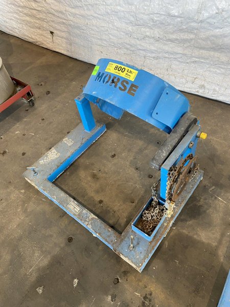 800 # MORSE KONTROL-KARRIER 55 GALLON BARREL TIPPER. STOCK # 0846621