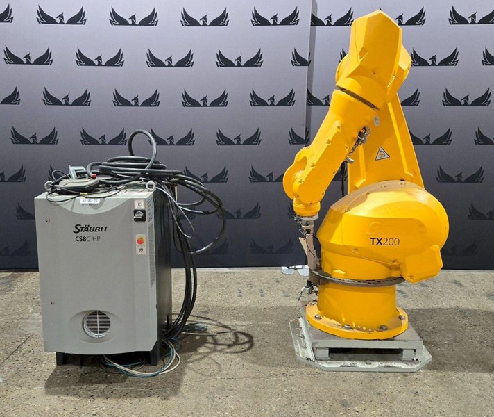 STAUBLI TX200 / CS8C TX200 ROBOT ARM AND CABINET USED