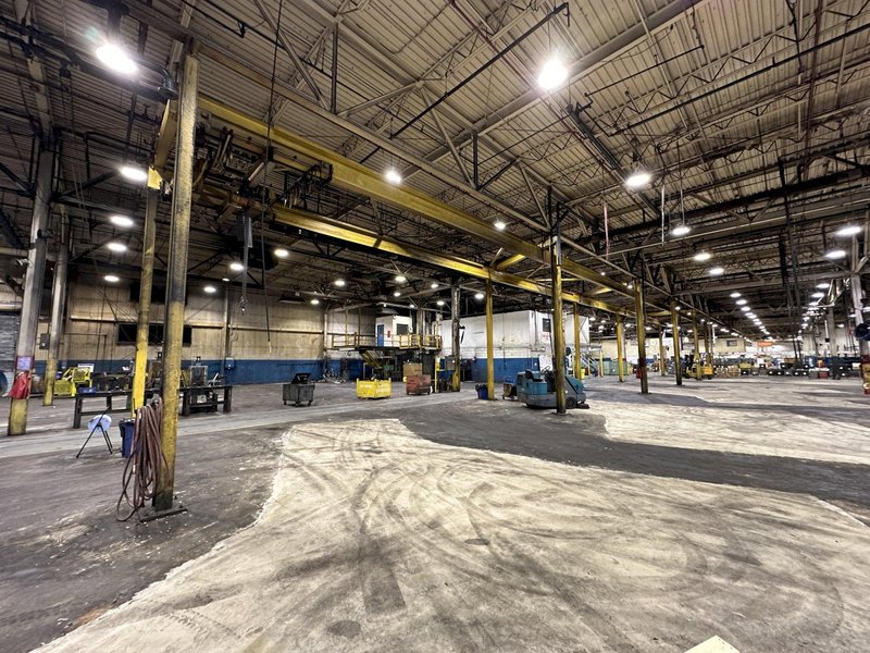 3 TON X 14' WIDE X 130' LONG MPH / BUDGIT OVERHEAD FREE STANDING CRANE SYSTEM: STOCK #20675
