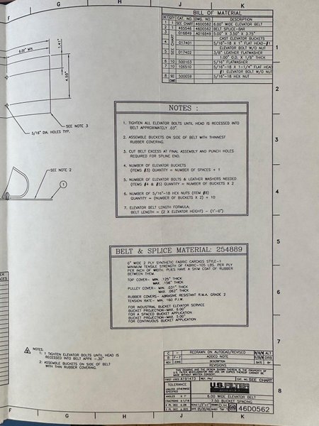 (3) WHEELABRATOR RECLAIM ELEVATOR BUCKETS: STOCK #21308