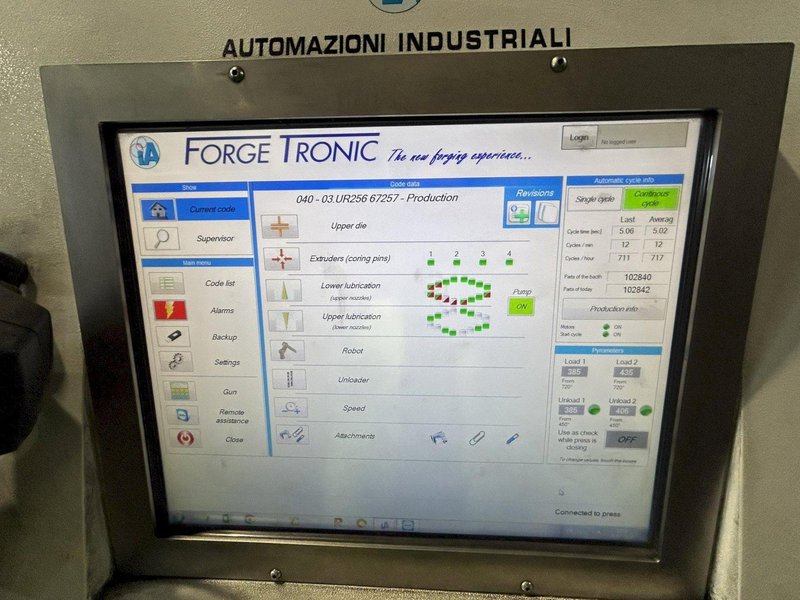 FORGETRONIC FT4800 FORGING PRESS W/ CEFI INDUCTION UNIT (NEW 2015)