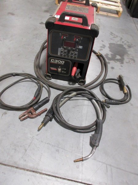 Lincoln Electric Power Wave C300 multi-process power source with an integrated wire feeder- Auction Item