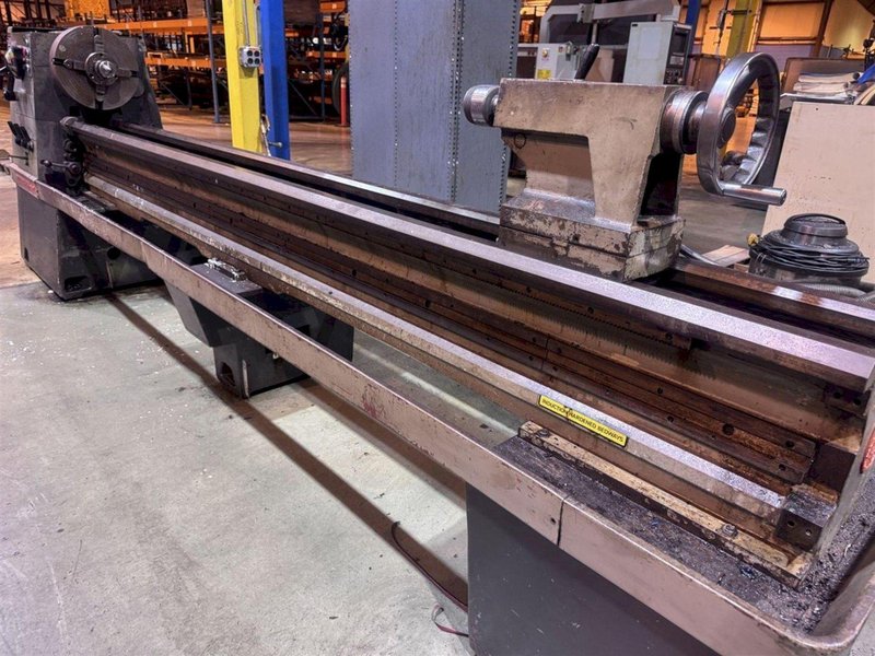 21" X 120" CLAUSING COLCHESTER LATHE. STOCK # 1107825