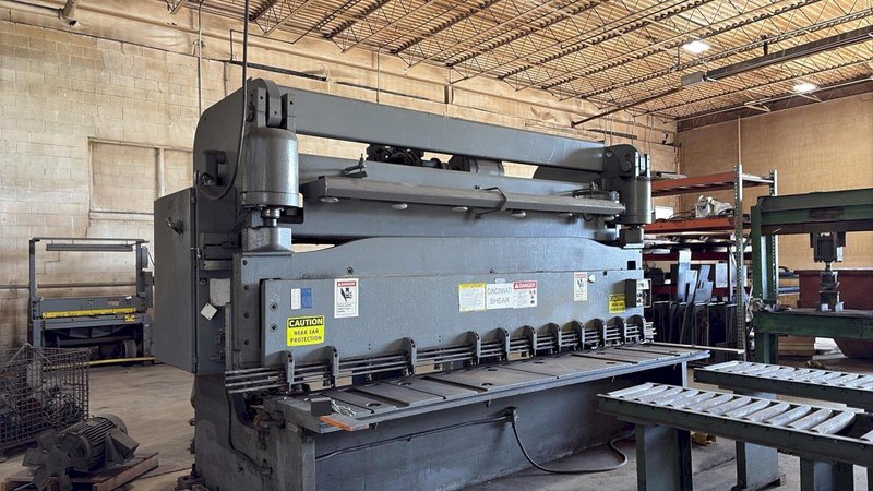 1 - Preowned Cincinnati Shear 12FT x 3/8", Model# 3DL12, 480V 3 Phase