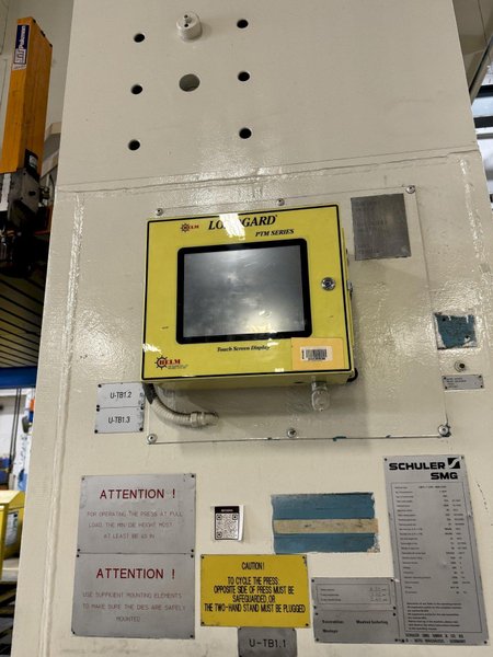 2500 TON SCHULER SMG HZPU-T-2250-4600/2450 HYDRAULIC PRESS. STOCK # 0902224