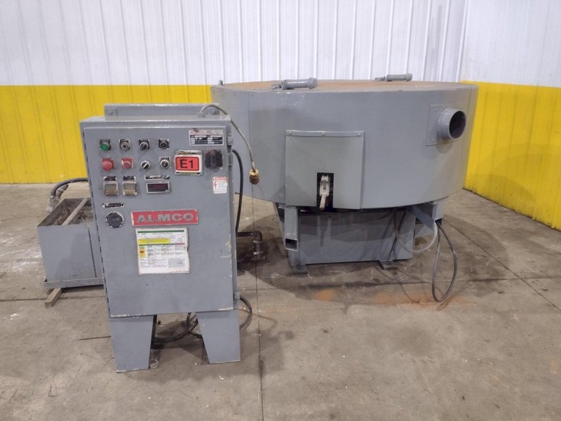 7.6 CU FT ALMCO MODEL #OR-9VLR ROTARY VIBRATORY FINISHER &amp; DEBURRER: YOBRO #25014