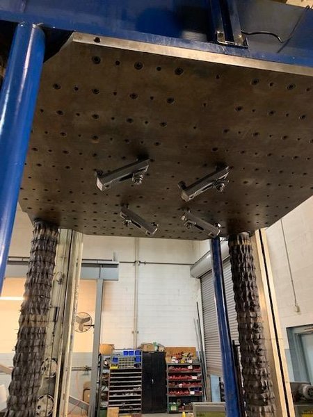 100 TON DAKE MODEL 918-527 HYDRAULIC SPOTTING PRESS. STOCK # 1261122