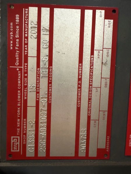 USED DONALDSON TORIT MODEL DFT2-8 1,020–6,300 CFM DOWNFLO II DUST COLLECTOR