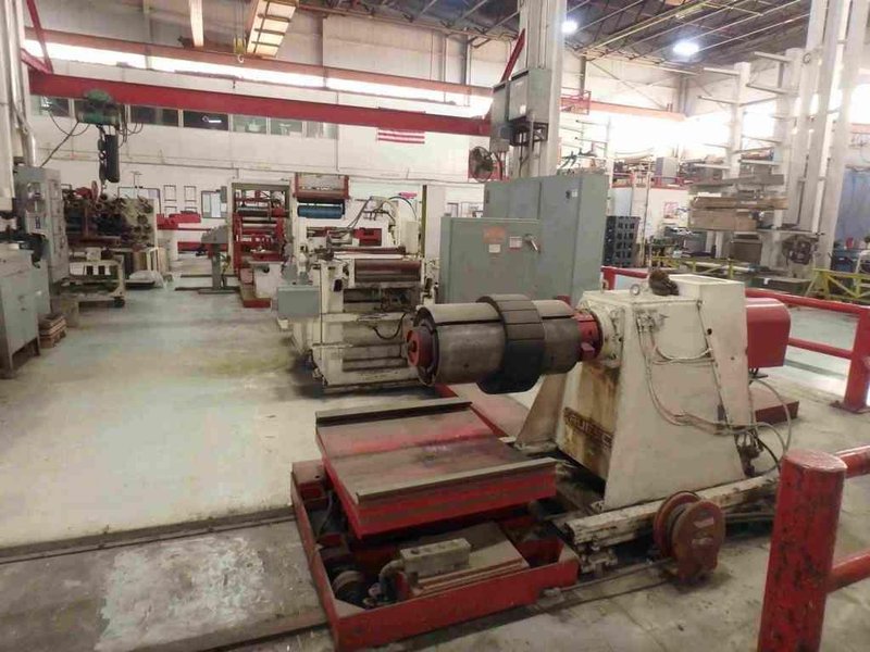 18" x 2.87" x 6,000# Ruesch Slitting Line