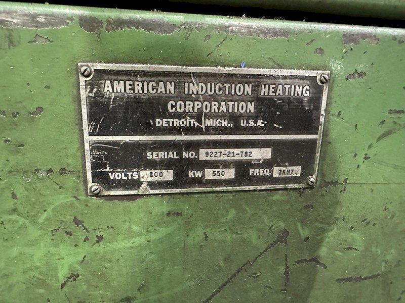 500 kw AMERICAN INDUCTION HEATING 2 COIL BILLIT HEATING MODULE SYSTEM: STOCK #20812