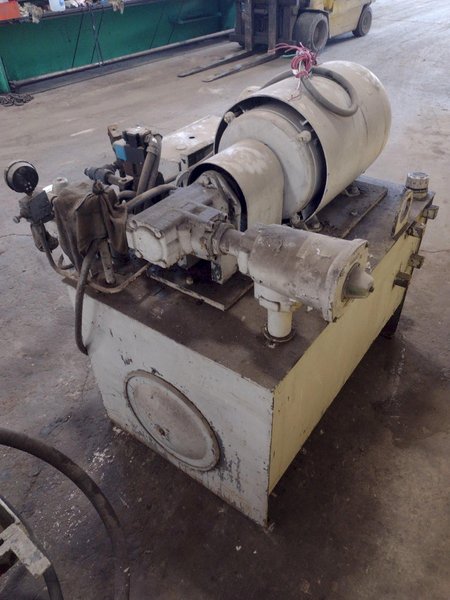 25,000 LB. MITCHELL MODEL #PP550 (4) DIE IN LINE TUBULAR CONVEYOR ROLL SHAFT END FORMING MACHINE: STOCK #15297