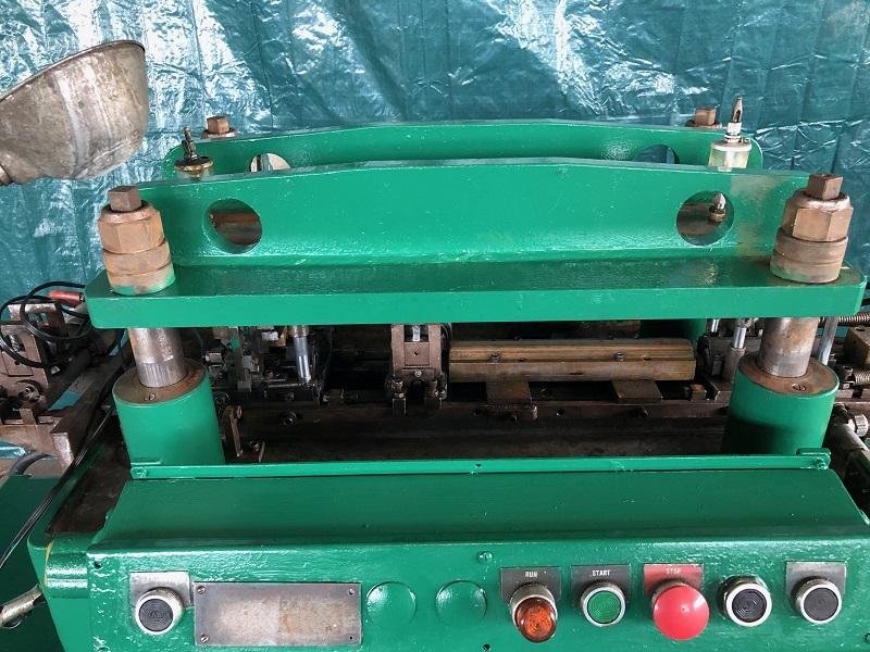 18 TON TISHKEN MODEL #CO-6-24-18 4 POST CUT OFF PRESS, 2" STROKE: STOCK #10484