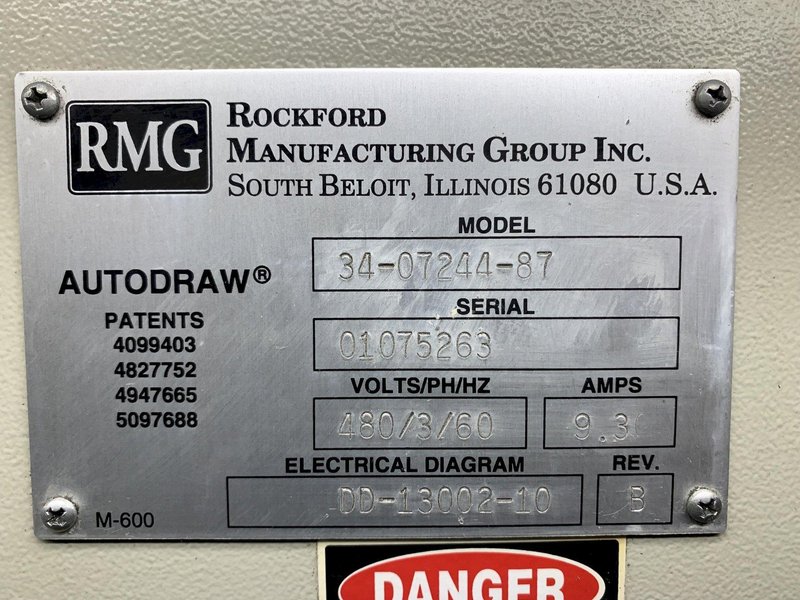 RMG Model 34-07244-87 Wire Drawing Machine