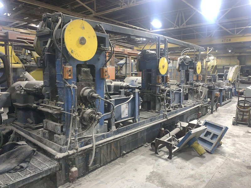 4 STAND FENN / WATERBURY FARRELL FLAT WIRE ROLLING MILL LINE: STOCK #13899