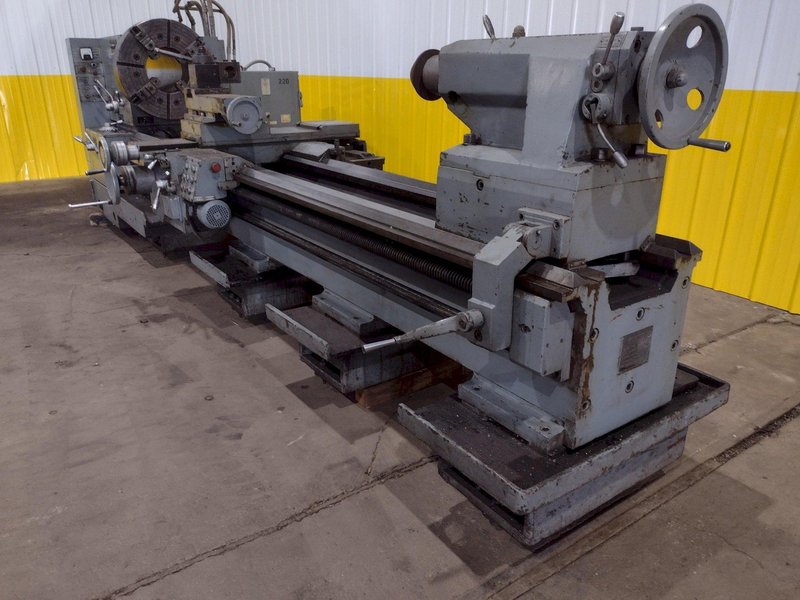38" X 120" POREBA MODEL TPL-90/M *** 12" HOLLOW SPINDLE *** ENGINE LATHE: STOCK #18538