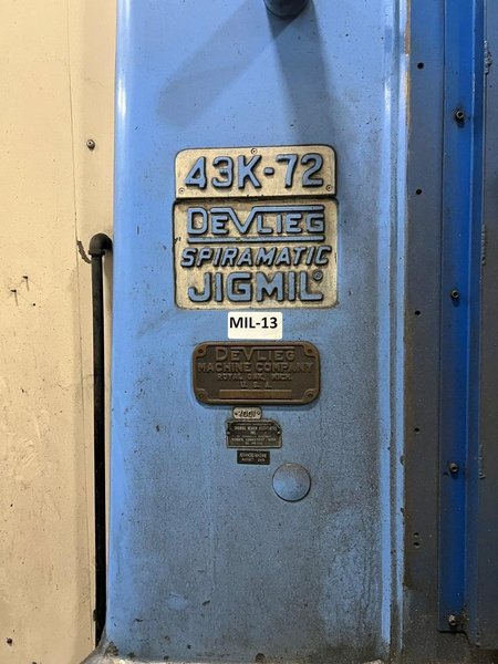 4" DEVLIEG 43K72  JIG MILL