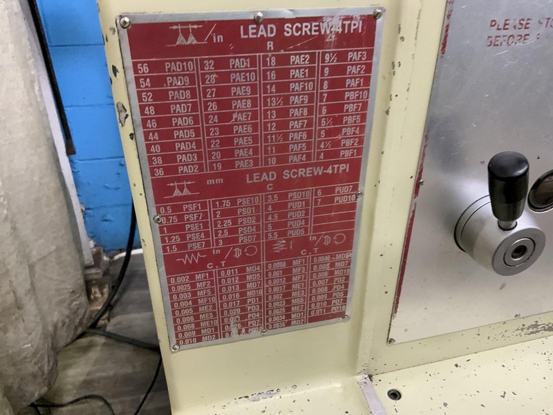17 X 60 ACER GAP BED ENGINE LATHE : STOCK #81439