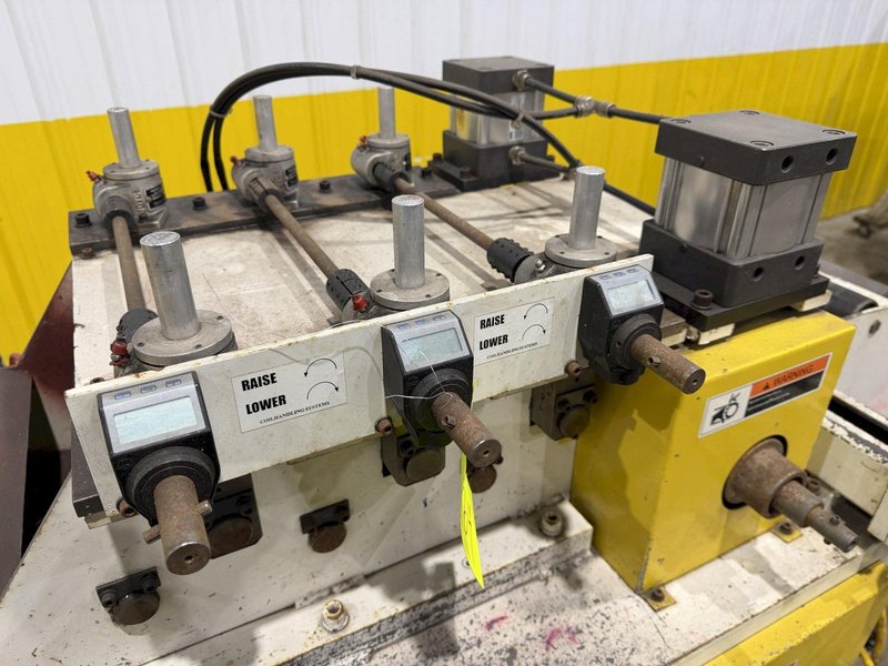 12" WIDE x .156" CHS MODEL #PTS-300-7-12 7 ROLL COIL STRAIGHTENER - PULL THROUGH: YOBRO #24164