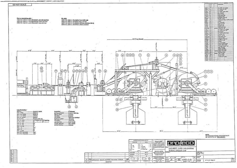 64.75" x 50,000# Pro Eco Tension Level / Slitting Line