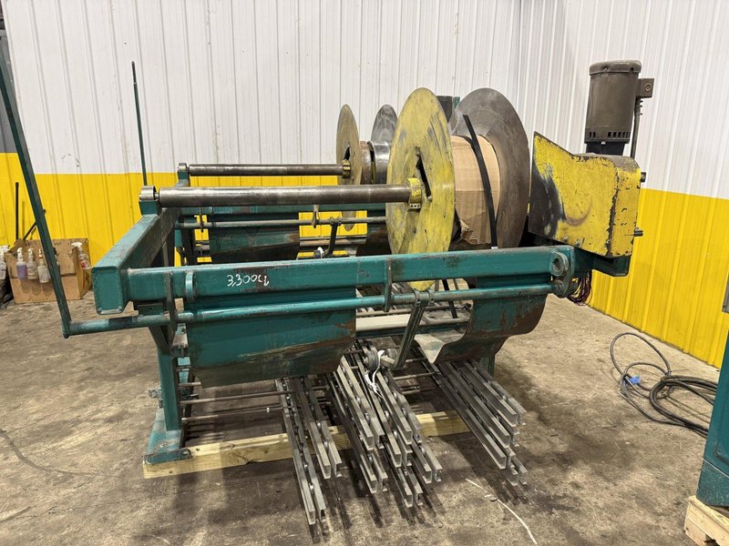 60" x 16 GAUGE IOWA PRECISION MODEL #GAF60-6 COIL SLEAR (SLITTING &amp; CUT-TO-LENGTH) LINE, WITH UNCOILERS &amp; SIDE PUNCHING / NOTCHING: YOBRO #24552