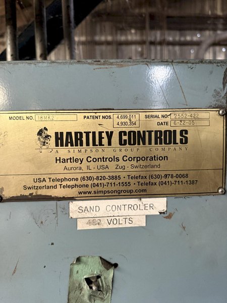 2005 Hartley model 18MK2 compactability test unit and controls s/n 2552-422