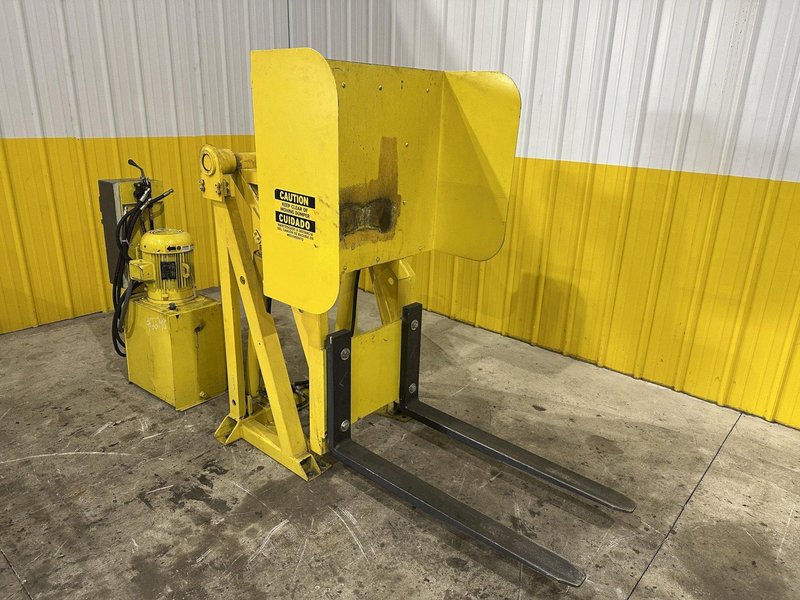 48" HYDRAULIC PALLET INVERTER / FLIPPER / UPENDER MACHINE: STOCK #22798