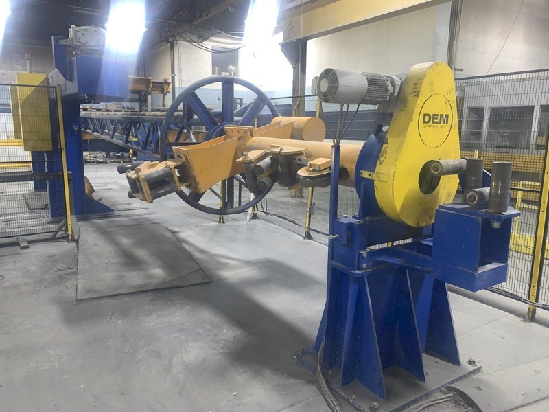.512" X 12" X 4 STAND DEM WIRE FLATENING ROLLING MILL LINE, YEAR 2017: STOCK #13898