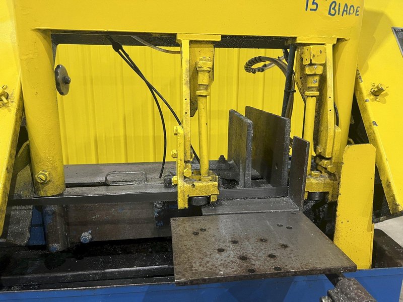 15" X 17" WF WELLS MODEL #F-15 TWIN POST HORIZONTAL BANDSAW: STOCK #20619