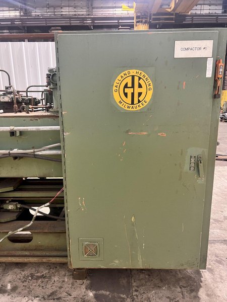 GALLAND HENNING #12DC DUAL COMPRESSION METAL SCRAP BALER