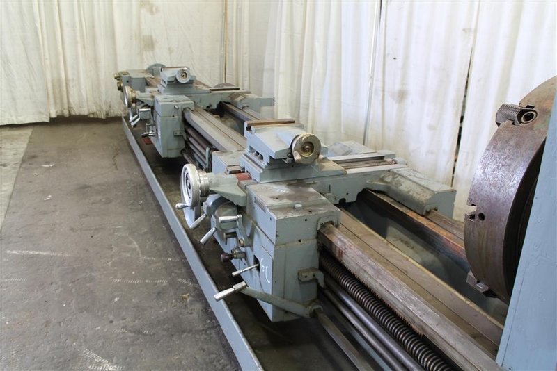 28" X 96" &amp; 240" LODGE &amp; SHIPLEY HOLLOW SPINDLE ENGINE LATHE: #61474