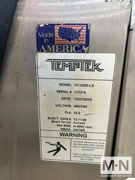 3 HP TEMPTEK MODEL VT3300-LS THERMOLATOR (10) AVAILABLE  MFG 2016- 2005