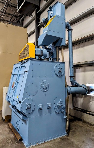 10 Cubic Foot Rubber Belt Tumble Shot Blast Machine "System" with Dust Collector
